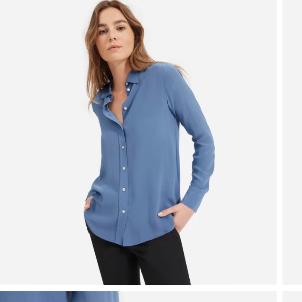 Everlane Clean Silk Relaxed Shirt 00